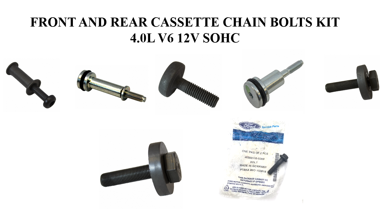Brand New OEM Bolts Timing Chain Cassette 4.0L, 7 Pieces Engine Repair
